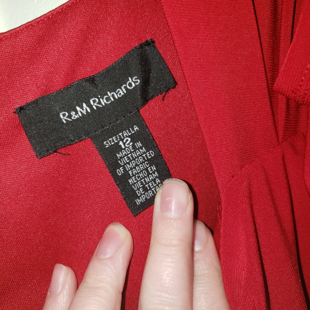 R&M Richard's,size 12 ,red